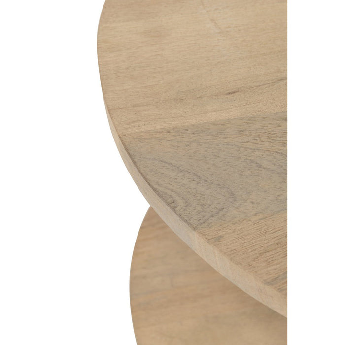 Salontafel Naturel Mangohout hout Ovaal 120x60 cm-Salontafels-J-Line