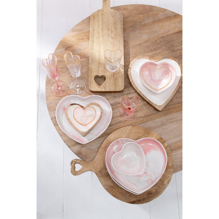 Salontafel Naturel Mangohout hout Rond 80 cm - Naturel - 43769-Salontafels-J-Line