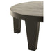 Salontafel Naturel Mangohout hout Rond 80 cm Naturel 80x80x 43785-Salontafels-J-Line