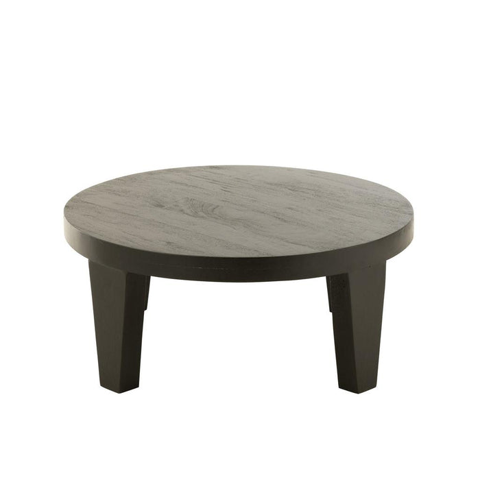 Salontafel Naturel Mangohout hout Rond 80 cm Naturel 80x80x 43785-Salontafels-J-Line