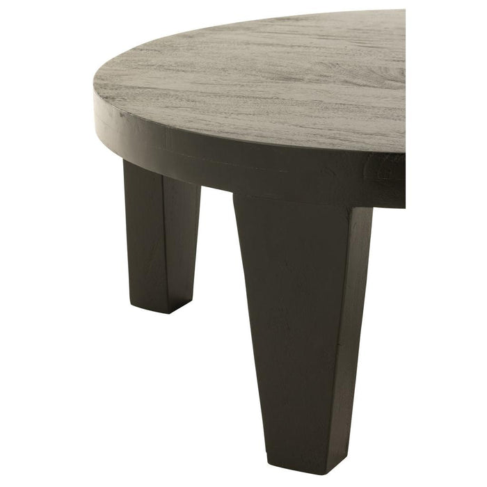 Salontafel Naturel Mangohout hout Rond 80 cm - Naturel-Salontafels-J-Line