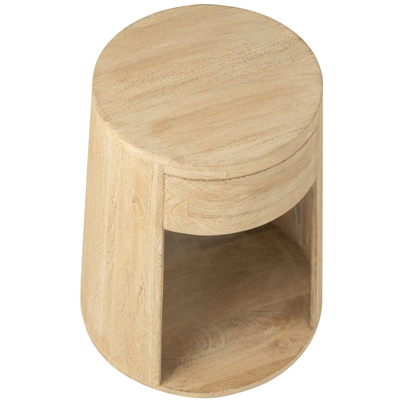 Salontafel Naturel Mdf 40 cm 40x40x50 cm-Bijzettafels-J-Line