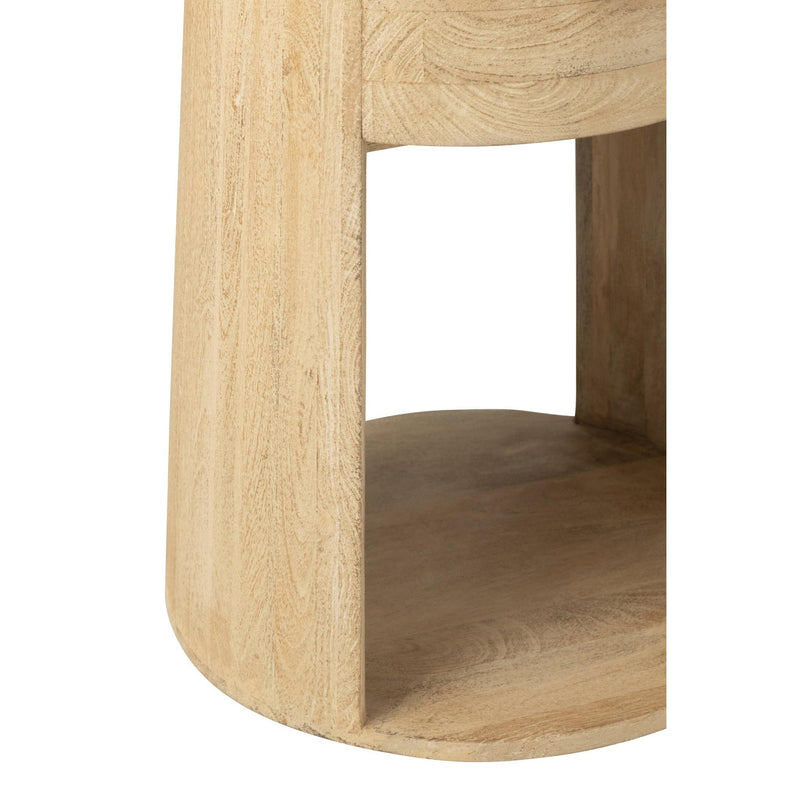 Salontafel Naturel Mdf 40 cm 40x40x50 cm-Bijzettafels-J-Line