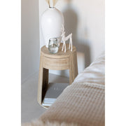 Salontafel Naturel Mdf 40 cm 40x40x50 cm-Bijzettafels-J-Line