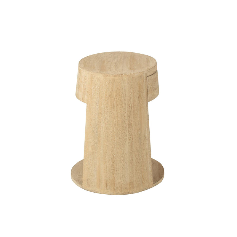 Salontafel Naturel Mdf 40 cm 40x40x50 cm-Bijzettafels-J-Line
