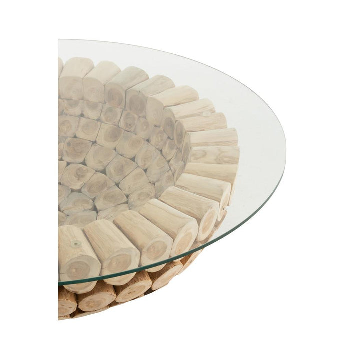 Salontafel Naturel Teakhout 110 cm-Salontafels-J-Line