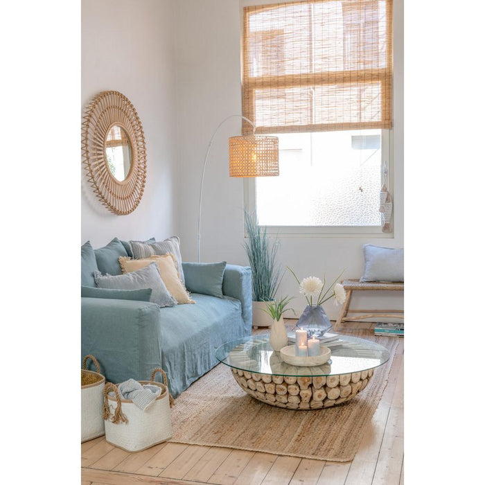 Salontafel Naturel Teakhout 110 cm-Salontafels-J-Line