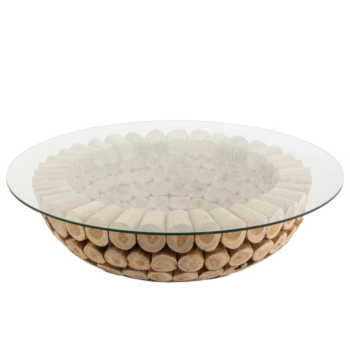 Salontafel Naturel Teakhout 110 cm-Salontafels-J-Line