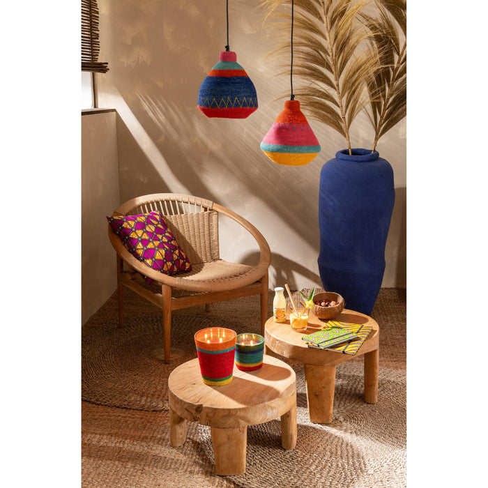 Salontafel Naturel Teakhout Rond 50 cm-Salontafels-J-Line
