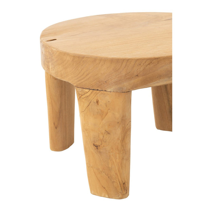 Salontafel Naturel Teakhout Rond 50 cm-Salontafels-J-Line