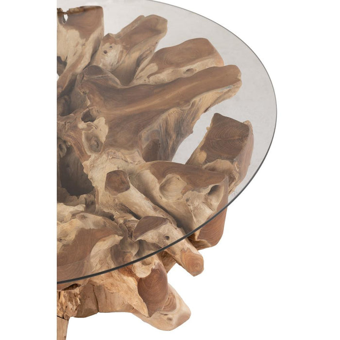 Salontafel Naturel Teakhout S 90 cm 90x83x45 cm-Salontafels-J-Line