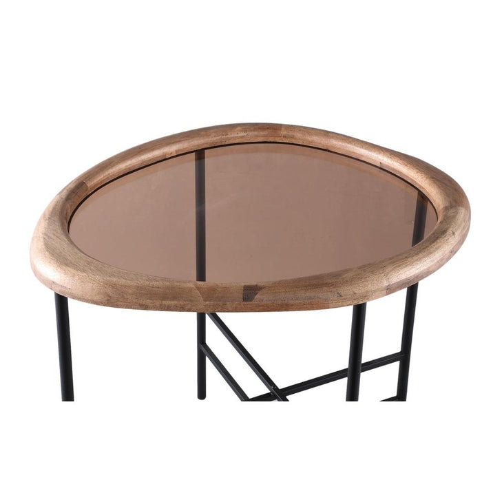 Salontafel Neelix Naturel Rubberwood Organic Coffeetable S-Salontafels-PTMD