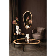 Salontafel Neelix Rubberhout Beige 50x61 cm-Salontafels-PTMD