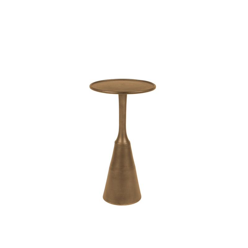Salontafel Noah Antique Brass Aluminum Goud Ø35x65 cm-Bijzettafels-Creating Home