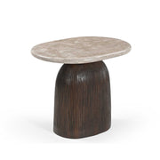 Salontafel Noel Bruin Mangohout 60x45 cm-Bijzettafels-Starfurn