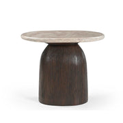 Salontafel Noel Bruin Mangohout 60x45 cm-Bijzettafels-Starfurn