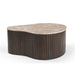 Salontafel Nomi Bruin Mangohout 84x73 cm-Salontafels-Starfurn