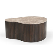 Salontafel Nomi Bruin Mangohout 84x73 cm-Salontafels-Starfurn