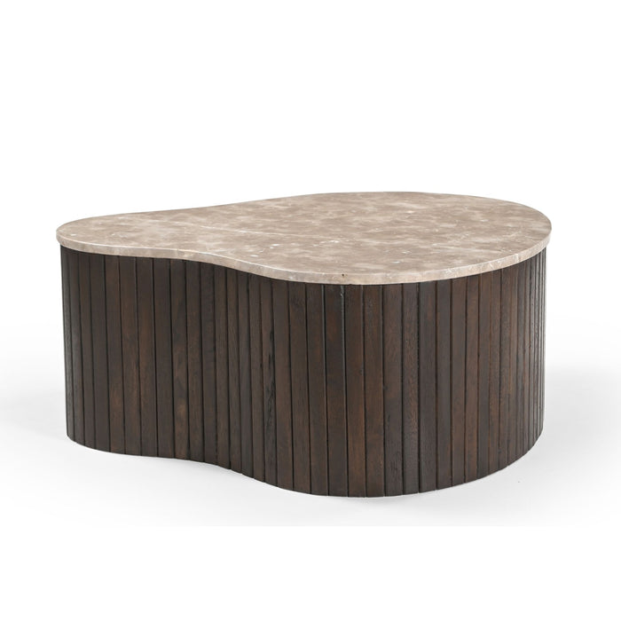 Salontafel Nomi Bruin Mangohout 84x73 cm-Salontafels-Starfurn