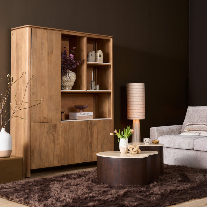 Salontafel Nomi Bruin Mangohout 84x73 cm-Salontafels-Starfurn