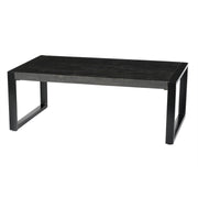 Salontafel Norris Mangohout Zwart 110x60 cm-Salontafels-Livingfurn