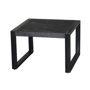 Salontafel Norris Mangohout Zwart 60 cm 60x60x40 cm-Salontafels-Livingfurn