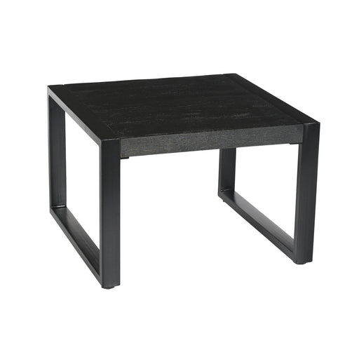 Salontafel Norris Mangohout Zwart 60 cm 60x60x40 cm-Salontafels-Livingfurn