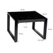 Salontafel Norris Mangohout Zwart 60 cm-Salontafels-Livingfurn