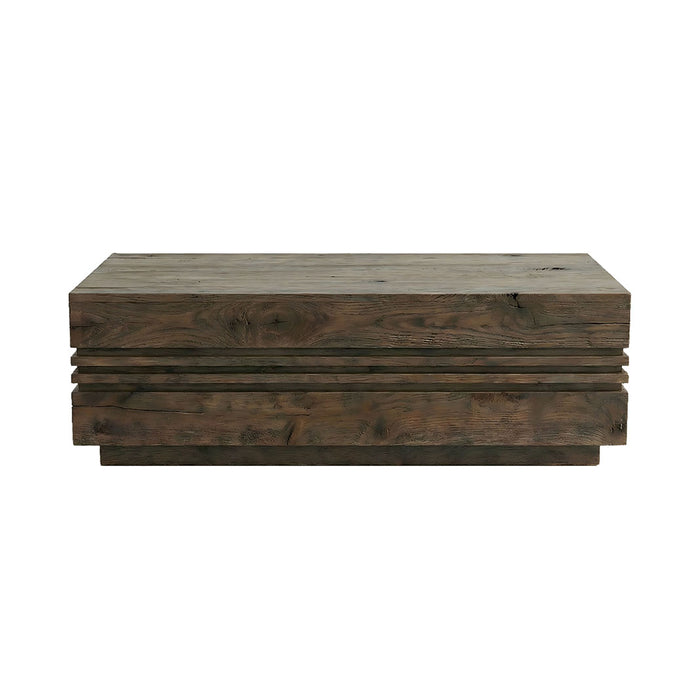 Salontafel Notch Mangohout Espresso 110x60x38 cm-Salontafels-LABEL51