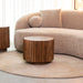Salontafel Novan - Nature Smooth - Mangohout - 50 cm - Rond-Salontafels-LABEL51