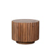 Salontafel Novan - Nature Smooth - Mangohout - 50 cm - Rond-Salontafels-LABEL51