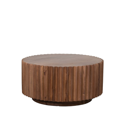 Salontafel Novan Nature Smooth Mangohout 70 cm Rond 70x70x34 cm-Salontafels-LABEL51