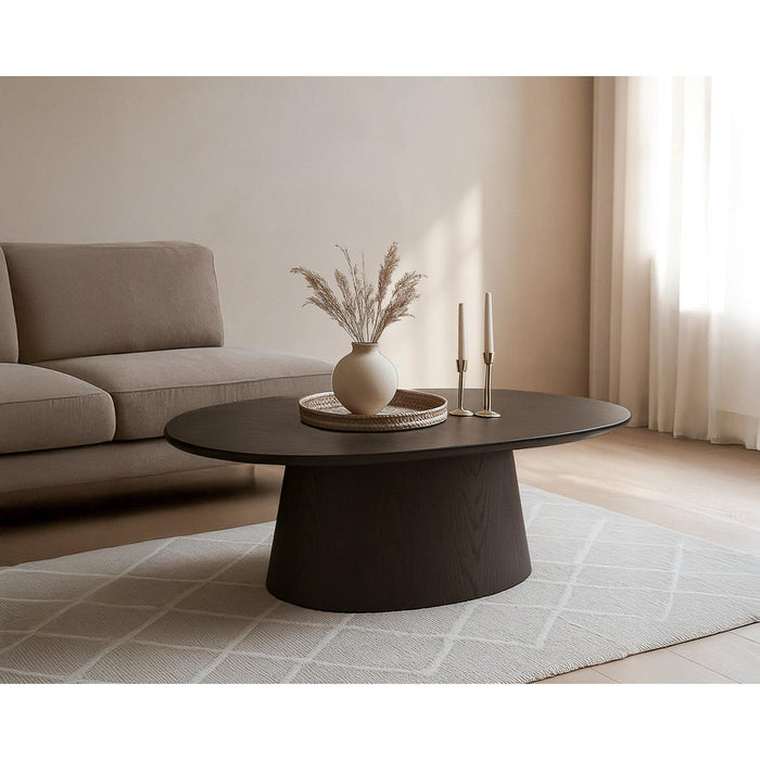 Salontafel Novero Eikenhout fineer Bruin 120x70 cm-Salontafels-Livingfurn