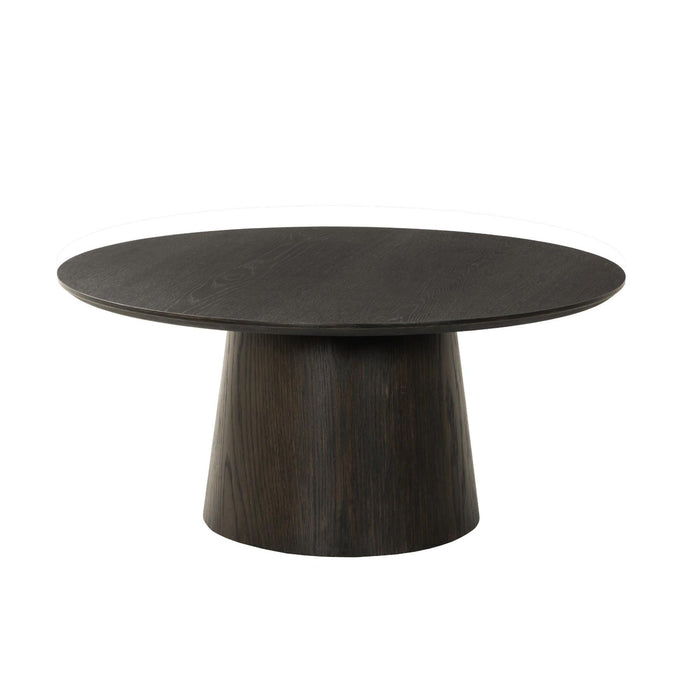 Salontafel Novero Eikenhout fineer Bruin 80 cm-Salontafels-Livingfurn