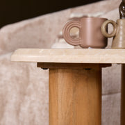 Salontafel Nuvé Naturel Mangohout 60x45 cm-Bijzettafels-Starfurn