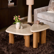 Salontafel Nuvé Naturel Mangohout 60x45 cm-Bijzettafels-Starfurn
