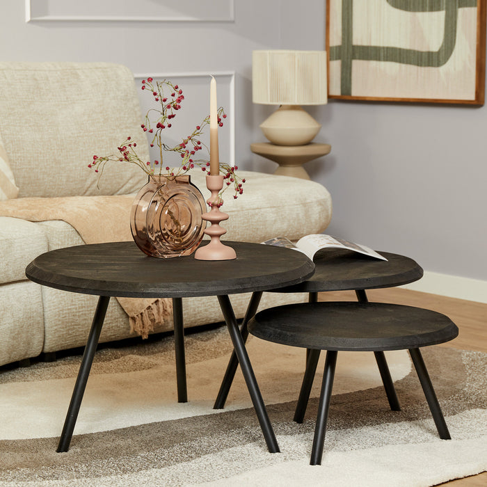 Salontafel Ohio Black | set van 3-Salontafels-Starfurn