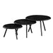 Salontafel Ohio Zwart set van 3 70x70x45 cm-Salontafels-Starfurn