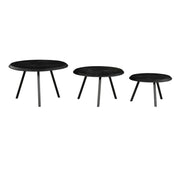 Salontafel Ohio Zwart set van 3 70x70x45 cm-Salontafels-Starfurn