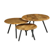 Salontafel Ohio set van 3 70x70x45 cm-Salontafels-Starfurn