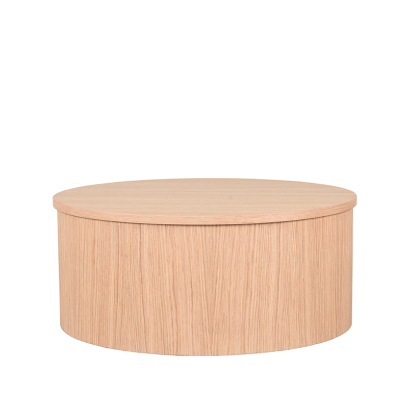Salontafel Oliva Naturel Eiken 70 cm Rond 70x70x30 cm-Salontafels-LABEL51