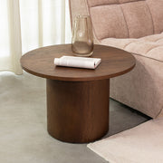 Salontafel Oliva Walnoot Eiken 60 cm Rond 60x60x40 cm-Salontafels-LABEL51