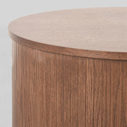 Salontafel Oliva Walnoot Eiken 70 cm Rond 70x70x30 cm-Salontafels-LABEL51