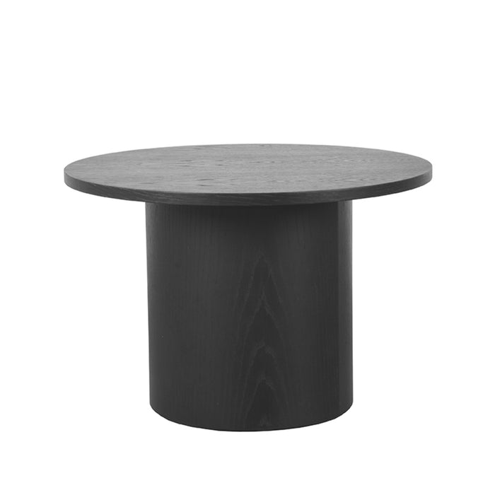 Salontafel Oliva Zwart Eiken 60 cm Rond 60x60x40 cm-Salontafels-LABEL51