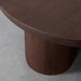 Salontafel Olly Espresso Mangohout 90 cm Rond 90x90x37 cm-Salontafels-LABEL51