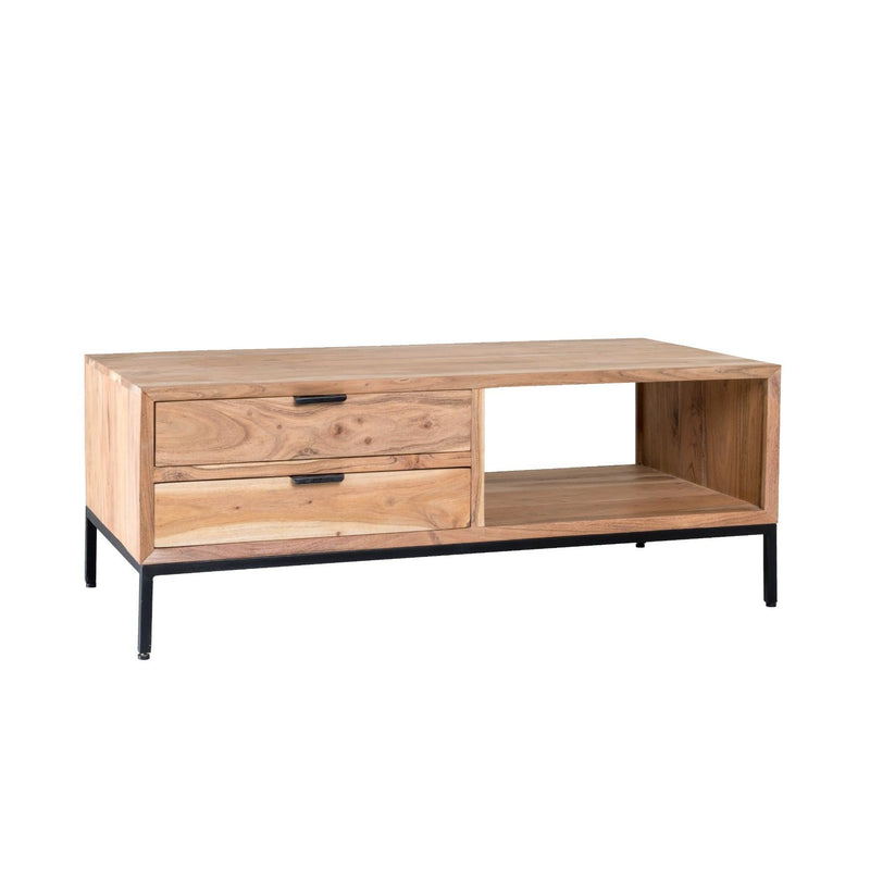 Salontafel Oslo Acasia Acaciahout Naturel hout 120x60 cm-Salontafels-Livingfurn