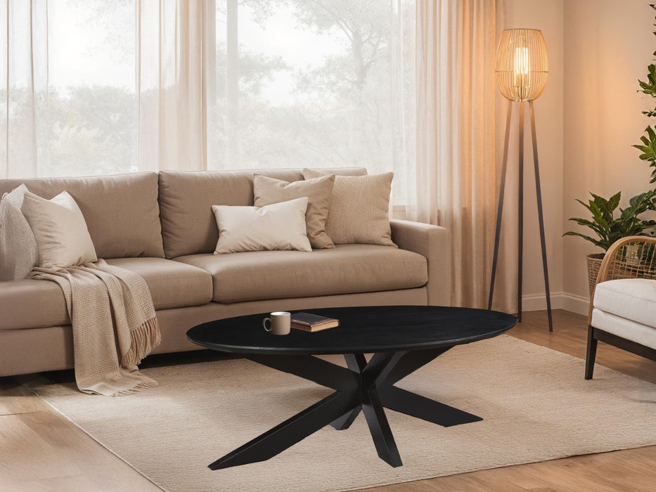 Salontafel Oslo Zwart 130x70 cm-Salontafels-Livingfurn