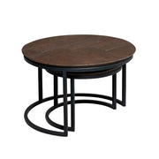 Salontafel Otik Bruin Metaal 70 cm 70x70x45 cm-Salontafels-Starfurn