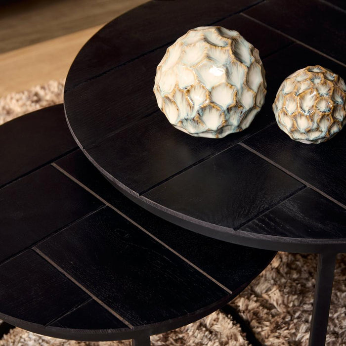 Salontafel Otik Zwart Metaal 70 cm - STF-3970-Salontafels-Starfurn