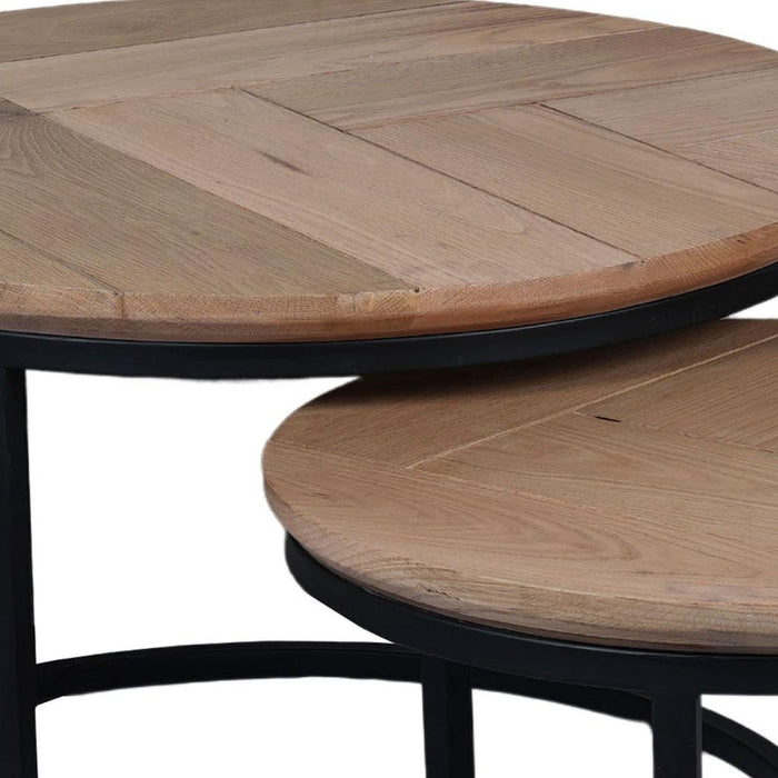 Salontafel Otik Zwart Metaal 70 cm - STF-3971-Salontafels-Starfurn